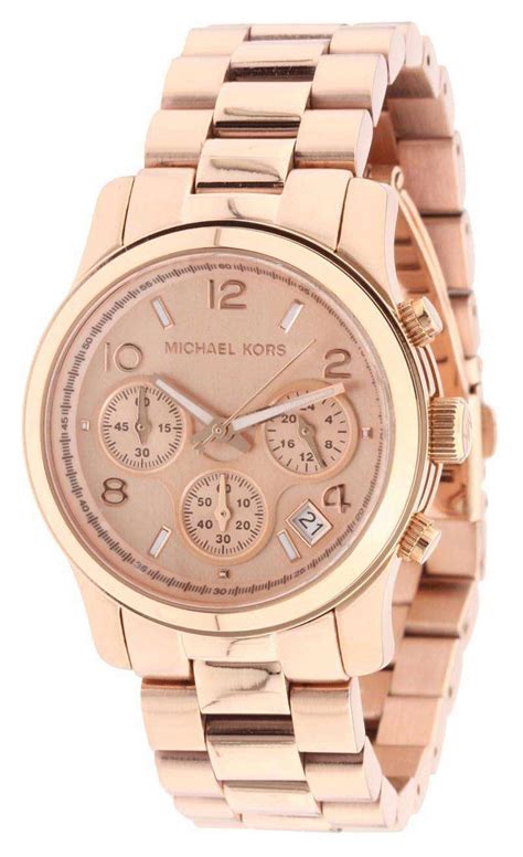 michael kors uhr rosegold chronograph|michael kors gold watch price.